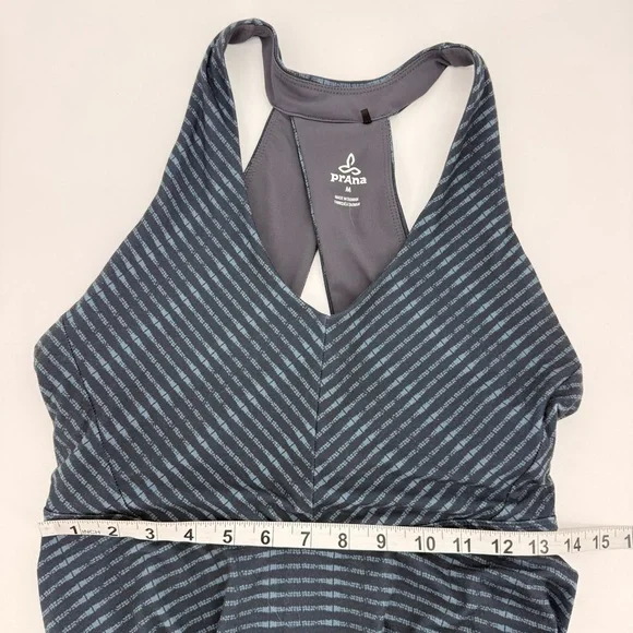 PrAna Womens Athleisure Boho Handkerchief Hem Midi Dress Racerback Size M Summer - Picture 6 of 10